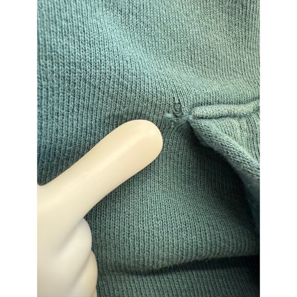 "MOTHER" Blue/Green Hoodie SZ L Kangaroo Pocket Plz Read Description Final Sale! - Picture 10 of 12